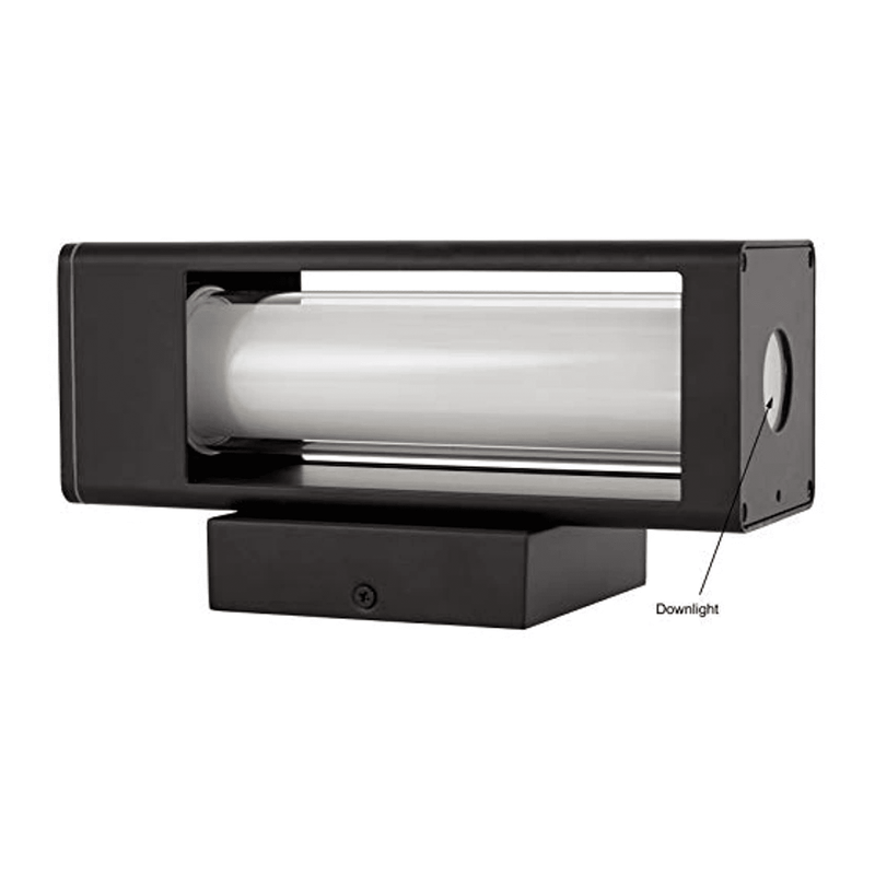 10" Outdoor LED Light Tube Black Wall Sconce Lighting Exterior Wall Fixture