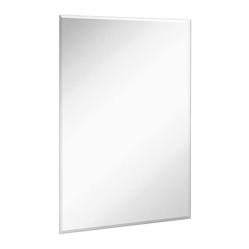 Large Rectangular Silver Mirror- Ultra Thin, Lightweight with Polished Beveled Mirror Edges (30"x40")