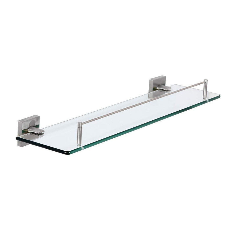 Modern Flat Brushed Glass Shelf