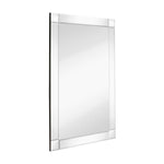 Large Squared Corner Beveled Mirror on Mirror Frame