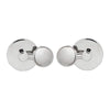 Round Polished Silver Pivot Mirror Mirror Clips Hardware Tilting Anchors