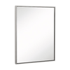 Clean Large Modern Polished Nickel Frame Wall Mirror