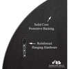Contemporary Thin Black Edge Circular Wall Mirror (30" Round)
