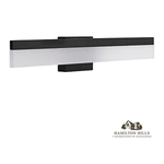 24" Modern LED Vanity Light Black Blade Design