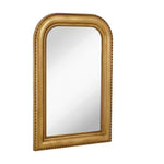Hamilton Hills Thick Rounded Top Gold Rich Framed Wall Mirror 36" x 24"
