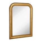Hamilton Hills Thick Rounded Top Gold Rich Framed Wall Mirror 40" x 30"
