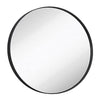 Contemporary Metal Bronze Circle Wall Mirror | Glass Panel Bronze Framed (35" Round)