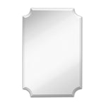 Large Beveled Scalloped Edge Rectangular Wall Mirror (24" x 36")