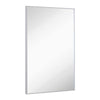 Silver Brushed Metal Vanity Mirror Simple Edge Mirrors 24"x36"