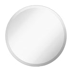 Large Simple Round 1 Inch Beveled Circle Wall Mirror Frameless (30" x 30")
