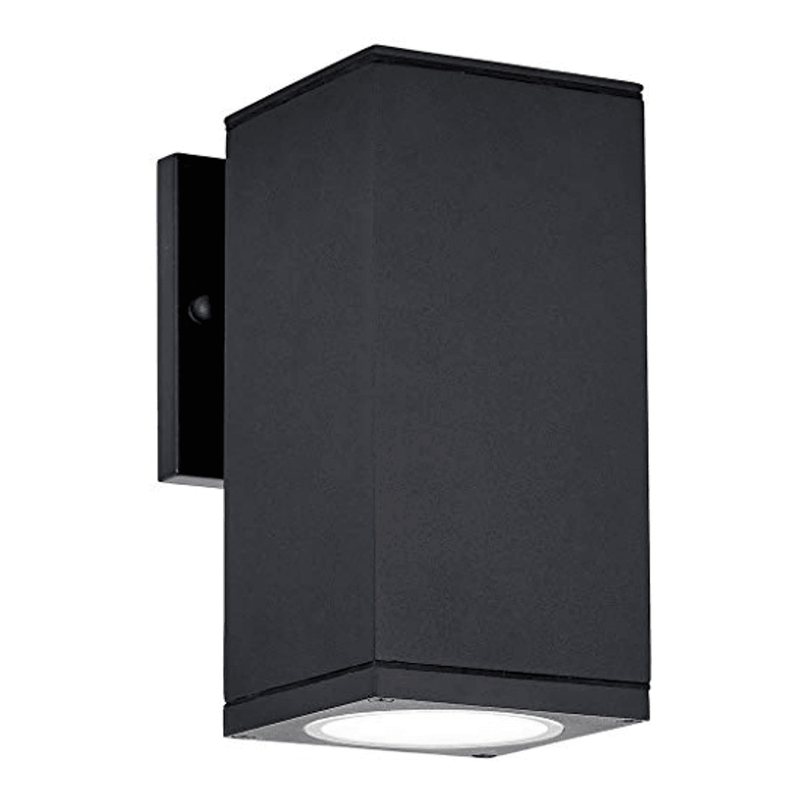 8" Up or Down Outdoor Rectangular Black LED Wall Light Exterior Lighting