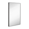 Contemporary Brushed Metal Wall Mirror  (22" x 30")