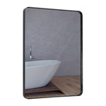 Contemporary Brushed Metal Wall Mirror (30inch x 40inch)