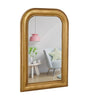 Hamilton Hills Thick Rounded Top Gold Rich Framed Wall Mirror 36" x 24"